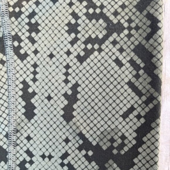 Lululemon Wunder Under Crop III Full-On Luon Ziggy Snake Fatigue Gator Green 6 - Picture 5 of 9